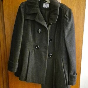 Worthington Charcoal Pea Coat